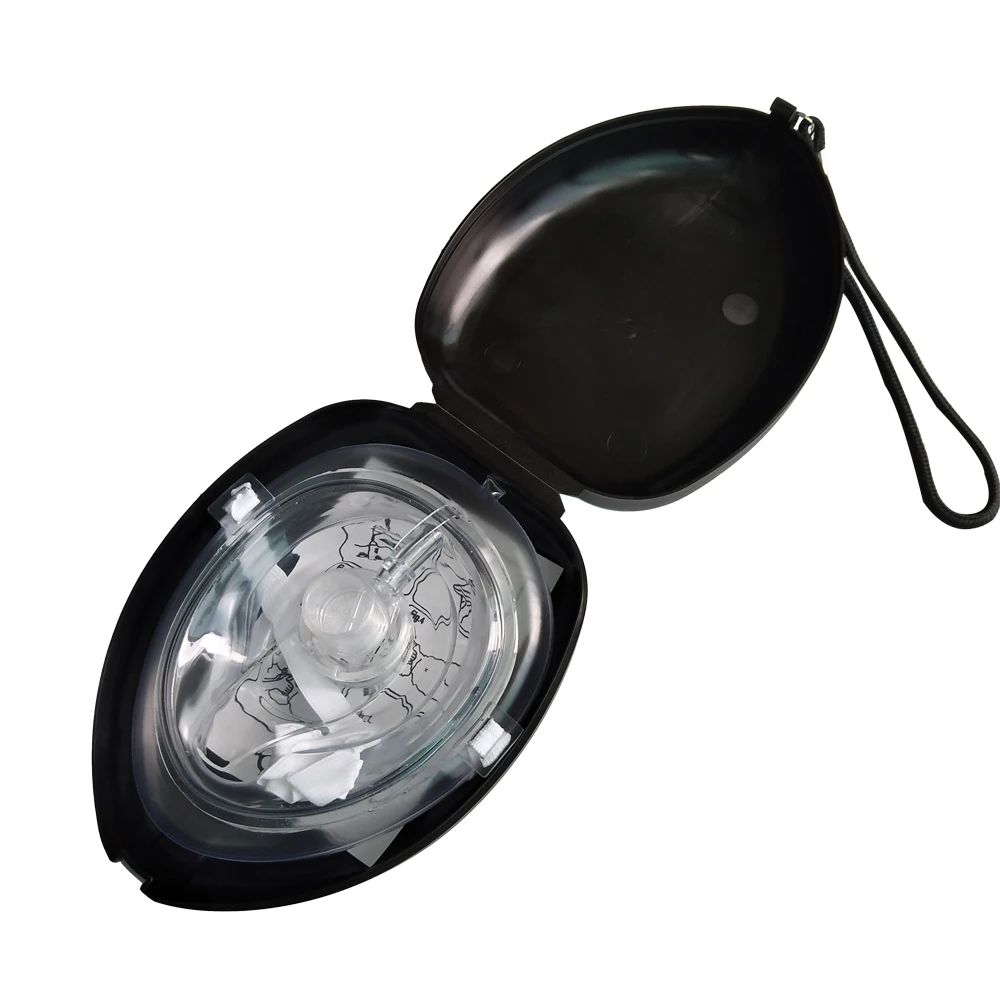 

10Pcs/Lot Professional CPR Resuscitator Mask With One-way Valve CPR Protect Mask Mouth To Mouth Respirator For First Aid Use