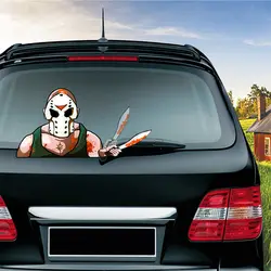 Маска убийца размахивая стеклоочиститель наклейки ПВХ Стеклоочиститель заднего окна наклейки лобовое стекло стикеры автомобильные