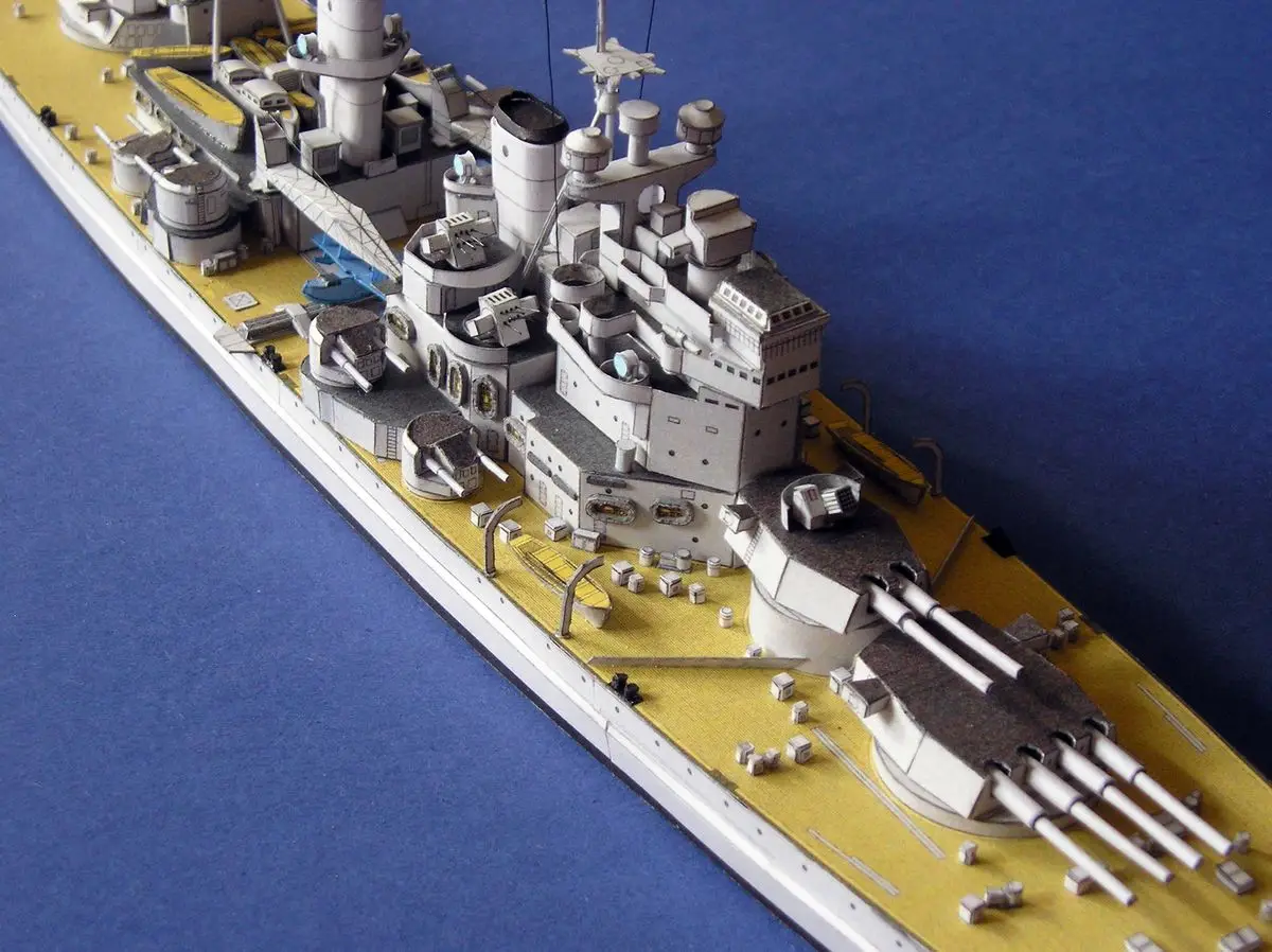 High quality British king George V battleship 3D Paper Model Kit