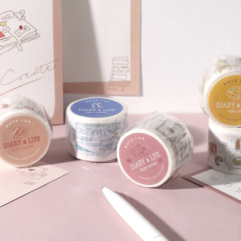 

30mm wide Fresh Simple Handbook Diary Life decoration washi tape DIY planner scrapbooking diary masking tape escolar