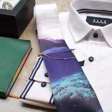 Новинка; ; Модный мужской галстук Haihu Impression 2; Повседневный подарок для жениха; Свадебный вечерний галстук