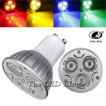 

DHL 100PCS Super Bright 9W 12W 15W GU10 LED Bulb 220V not Dimmable Led Spotlights Warm /red/green/blue / Cool GU 10 LED lamp