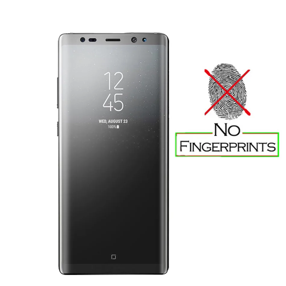 Мягкая пленка против отпечатков пальцев для Samsung Galaxy S8 + Plus Note 8 3D изогнутая полная