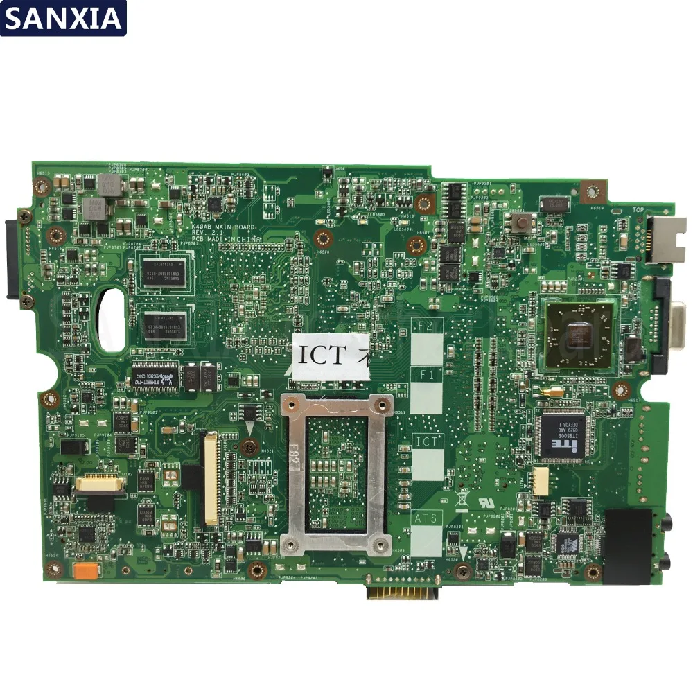 KEFU محمول اللوحة الأم ل ASUS K50AB K40AB K50AD K40AD K50AF K40AF 100% اختبار اللوحة الأصلية مع شحن وحدة المعالجة المركزية (CPU عشوائيا)