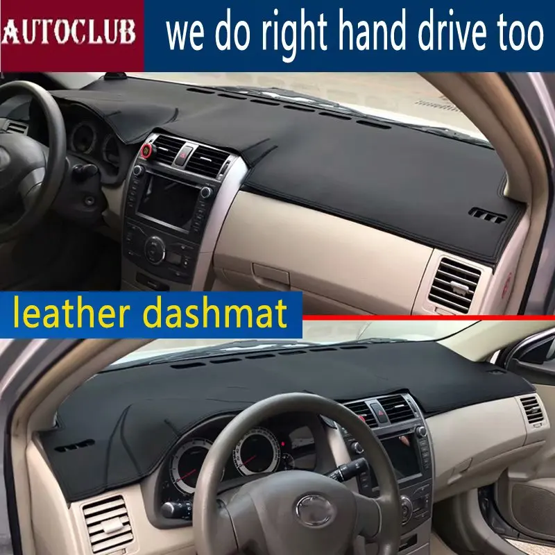 Кожаный коврик для приборной панели Toyota Corolla Axio 2007 2013 Солнцезащитный ковер чехол