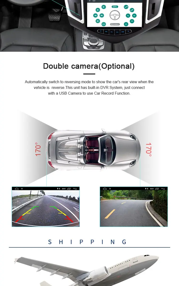 Flash Deal LJHANG 8 inch 2 din Android 8.1 Car Audio DVD player FOR CHEVROLET CRUZE 2015 GPS Multimedia Headunit WIFI Steering Wheel Stereo 6