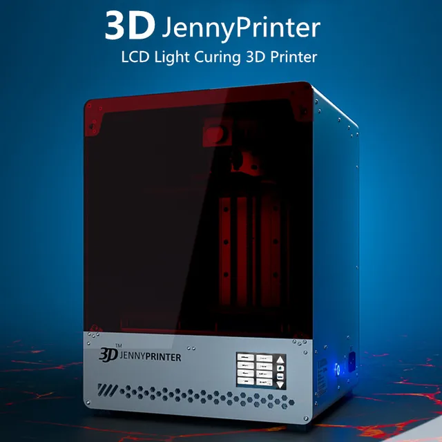 Best Offers 2018!The Newest Version JennyPrinter LCD Light Curing 3D Printer Jenny Light1+ Wirh High Precision And Big Size