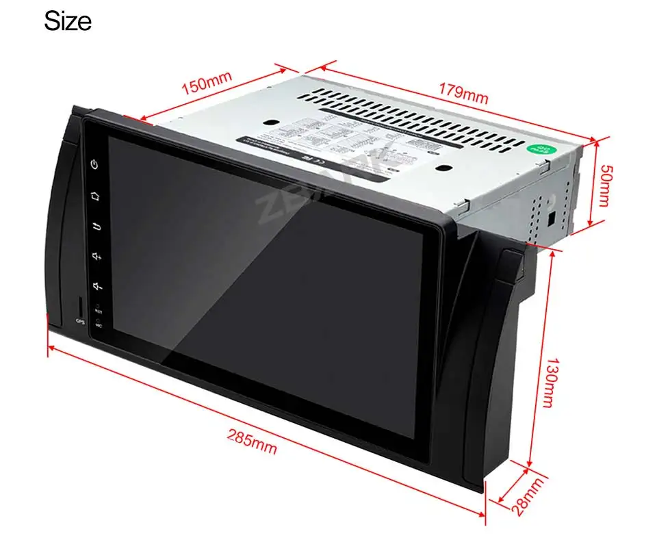 Sale 9" Android 8.1 Multimedia Touch Screen Car Stereo Radio Player GPS OBD WIFI FM for BMW X5 E53 1999-2004 2005 2006 YH53901A 20