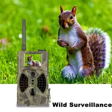 Камера наблюдения охотничья mms gsm камера GPRS 12mp детектор движения для Животных Ловушка лес открытый охотник камера фото ловушки