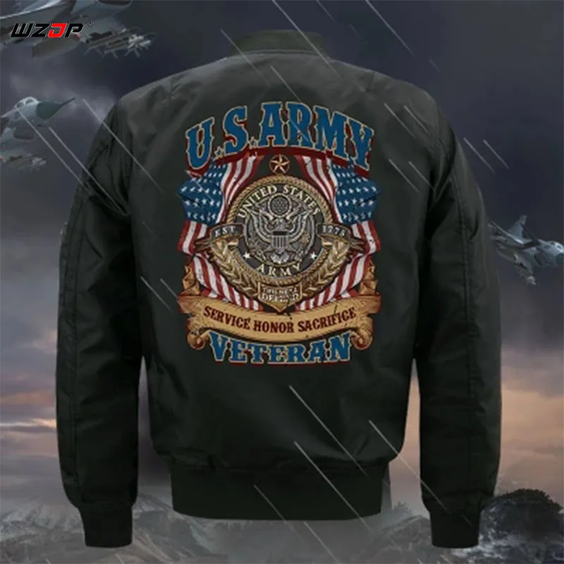 WZJP Высококачественная куртка-бомбер Ma-1 американская военная летная тонкая/толстая весенне-зимняя военная куртка куртки для мотоциклов походная куртка