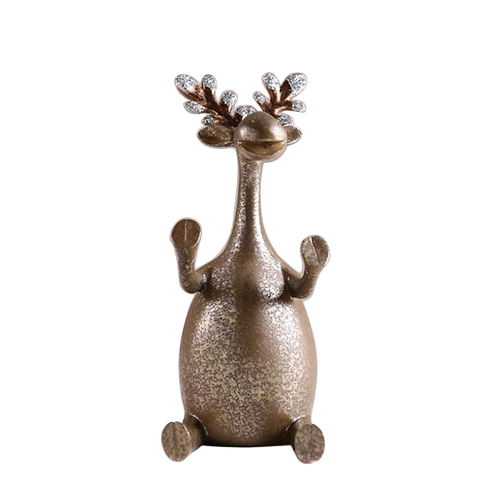 Vintage Resin Elk Deer Wine Rack Cup Holder Wedding Gift Ornament Decor