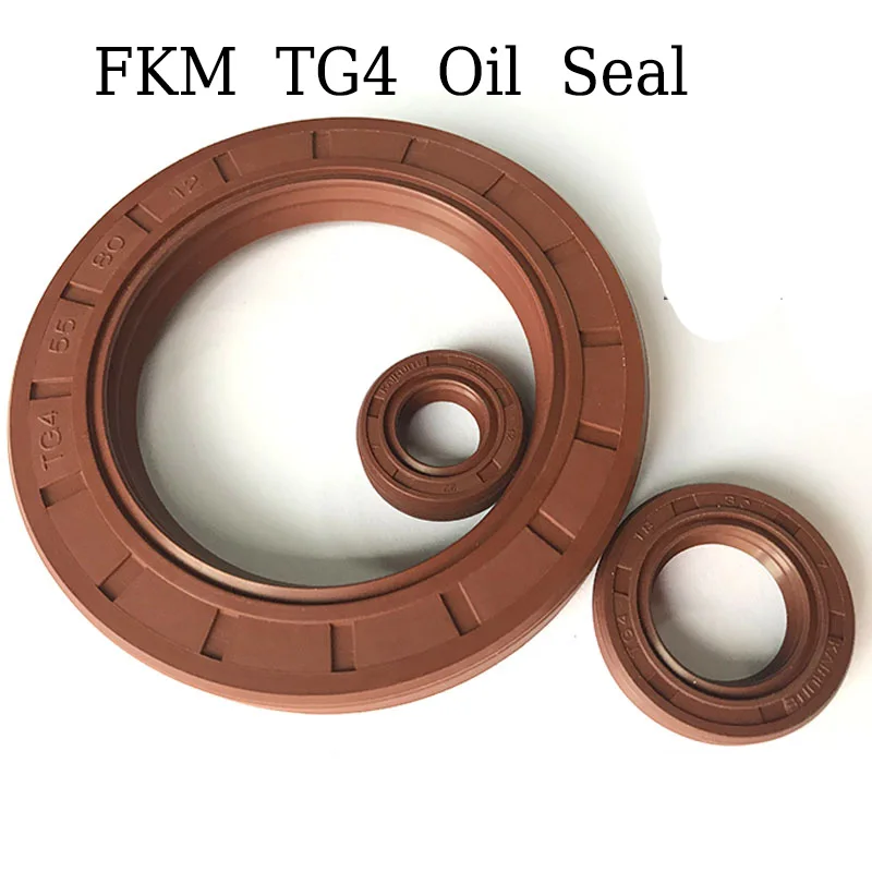 Фторкаучук TG4 скелет сальник коричневый FKM сопротивление радикальный вал кольцо уплотнительные прокладки ID 35 мм
