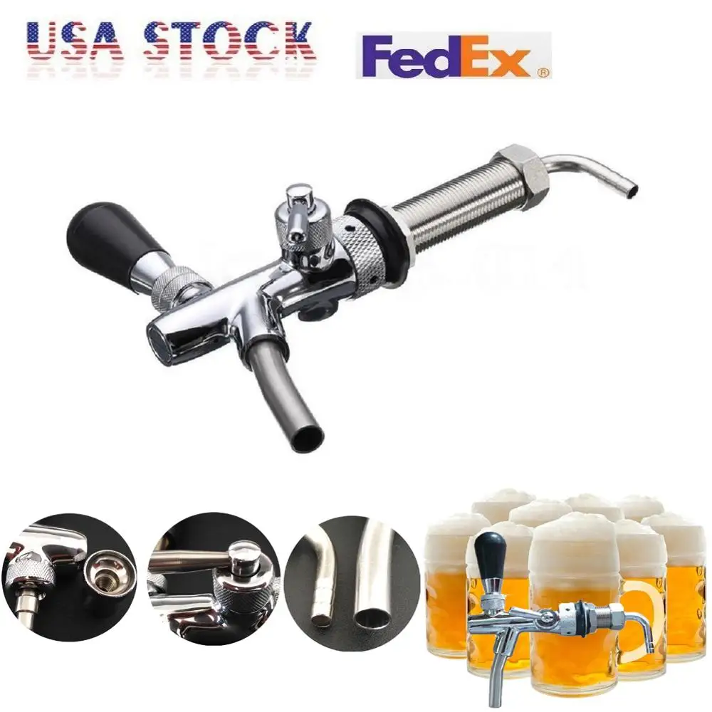 

Draft Beer Faucet Adjustable Beer Tap Tower Flow Controller Chrome G5/8 Tap For Kegerator Homebrew Making Tap