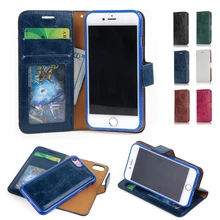 Cityandman Magnet Detachable Removable Synthetic Leather Stand Wallet Cover Case for iPhone 7
