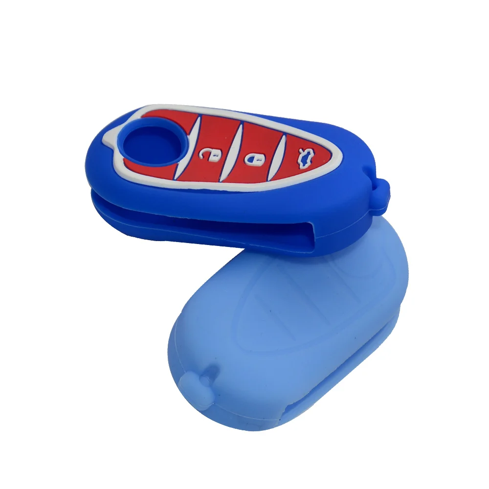 Best Silicone Car Key FOB Cover Case Shell Skin Protector For Alfa Romeo Mito Giulietta  159 GTO GTA Flip Folding Remote Shell (6)