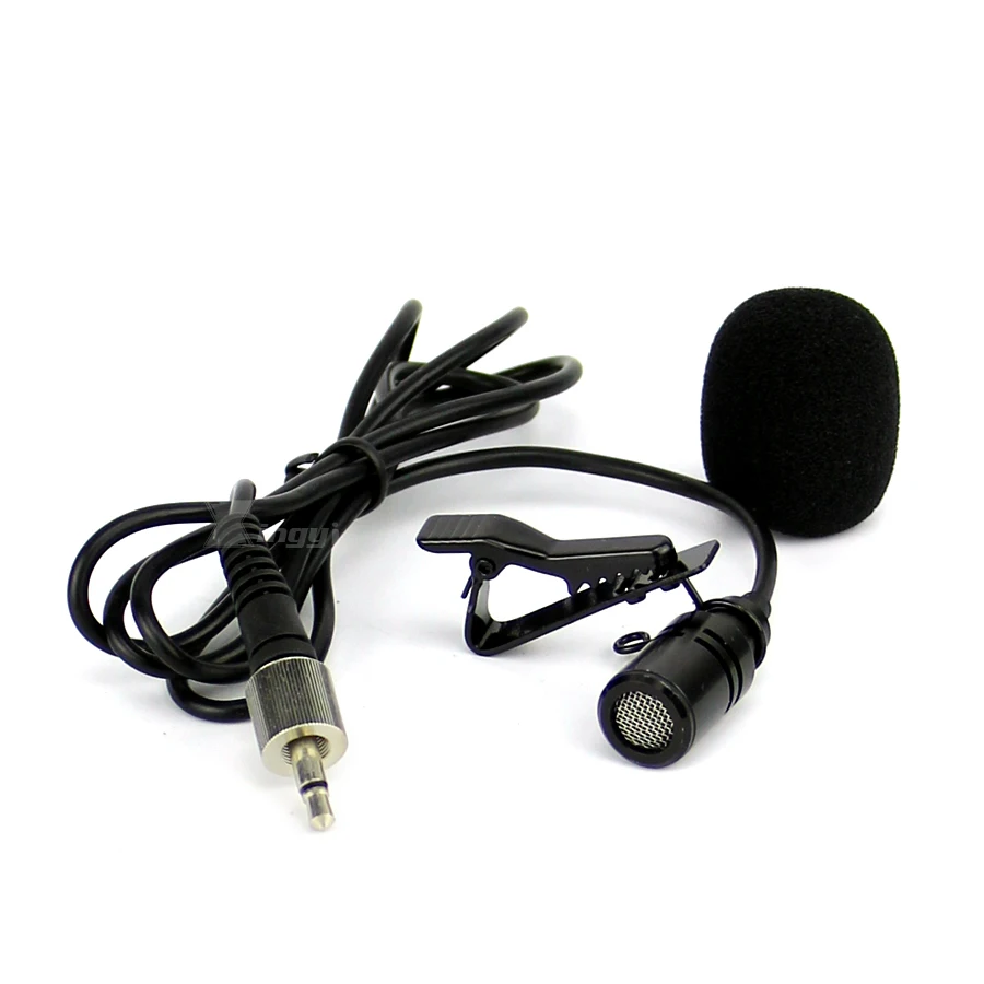 Мини 3.5 мм Винт блокировки проводной микрофон Lavalier зажим для галстука на лацкане микрофон Майк для обучения UHF Беспроводной Системы поясной