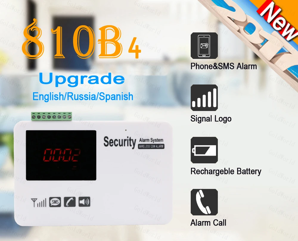 Новая беспроводная GSM сигнализация домашняя Голосовая система безопасности