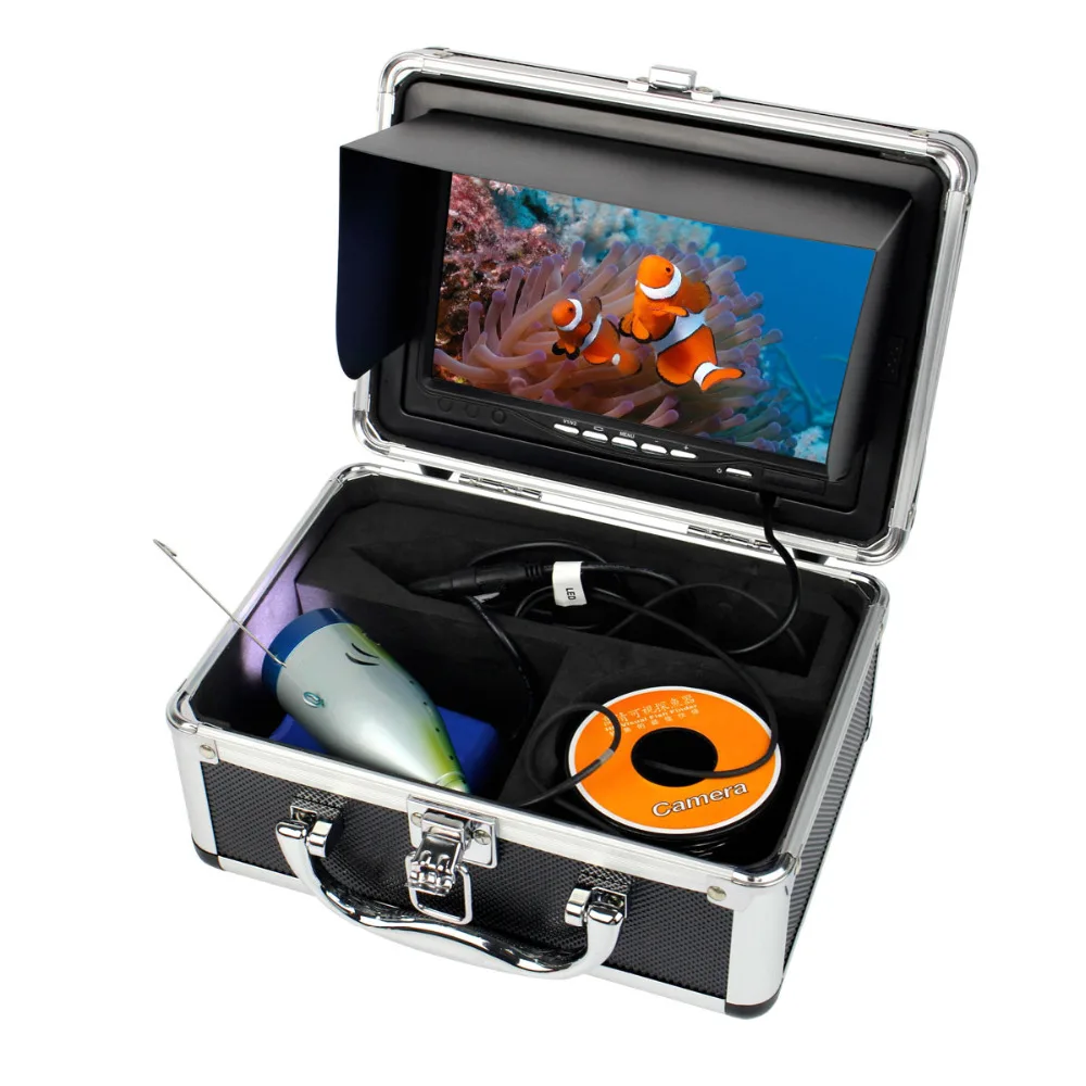 7" LCD Underwater Fishing Video Camera 1000TVL Fishing Finder 50M for Monitoring Underwater Exploration WF01-50 W2095A