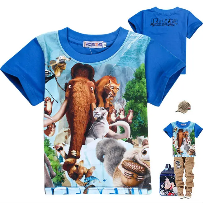 2013 New! Fashion ICE AGE baby children's clothing Hoodies t shirt