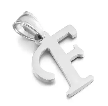 

Fashion Jewelry Stainless Steel 26 Capital Letter A-Z Pendants (Without Chain) for Men Women Birthday Gifts 50pcs/lot
