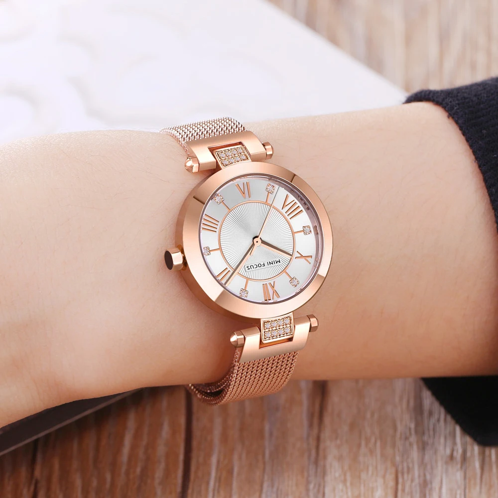 MINIFOCUS дамские Роскошные Брендовые женские часы водонепроницаемые модные часы для женщин дамские наручные часы Relogio Feminino Montre Femme