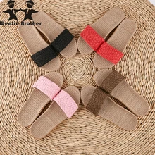 wenjie brother Women Men Anti-slip Linen Home Indoor Summer Open Toe Flat Shoes Slippers Home Slippers New Summer Shoes Slippers suihyung women linen slippers fashion deisgn floral bowknot flat slippers comfortable home slippers indoor shoes beach slippers