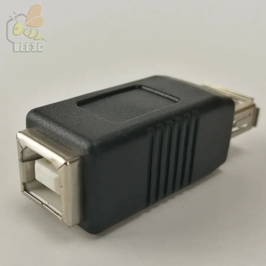 USB 2,0 USB2.0 типа A и типа B Женский на обоих концах для подключения внешних устройств к usb-кабель с разъемами типа A и типа B разъем с удлинителем принтер черный адаптер для печати 4 четыре для выбора 300 шт - Цвет: B female to A female