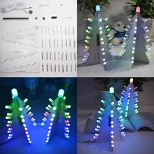 DIY Light Control Full Color LED Big Size Christmas Tree Tower Electronic Kit christmas decorations for home