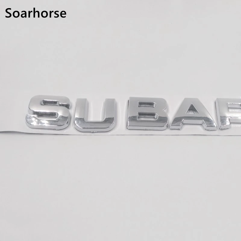 

For Subaru Letters Logo Car Rear Trunk Emblem Badge Nameplate Sticker