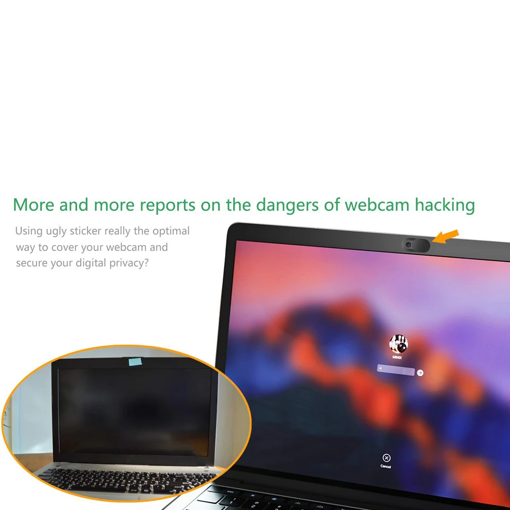 3x High Quality WebCam Cover Shutter Magnet Slider Plastic Camera Cover For Web for Phone Laptop iPad -T1 PC Mac Tablet Privacy 