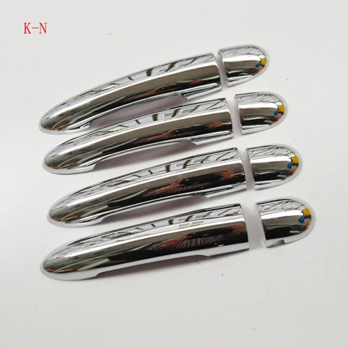 For Renault SCENIC 2 II 2003 2004 2005 2006 2007 2008 2009 chrome Door handle catch cover Trim cap auto accessories - Цвет: KN