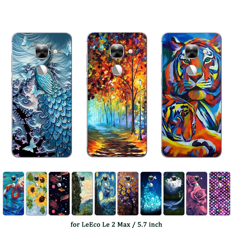 

Cover for LeTV LeEco Le Max 2 Case TPU Soft Oill Printed Back Cover Mobile Phone Cases for Fundas LeTV LeEco Le Max 2