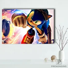 Sonic 3D украшение дома фильм холст для картины на индивидуальный заказ настенный Шелковый плакат ткань печать#191114-221