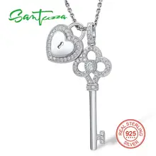 SANTUZZA, серебряные ожерелья, подвески для женщин, натуральный камень, подвеска, подходит для ожерелья, 925 пробы, серебряное ожерелье с подвеской