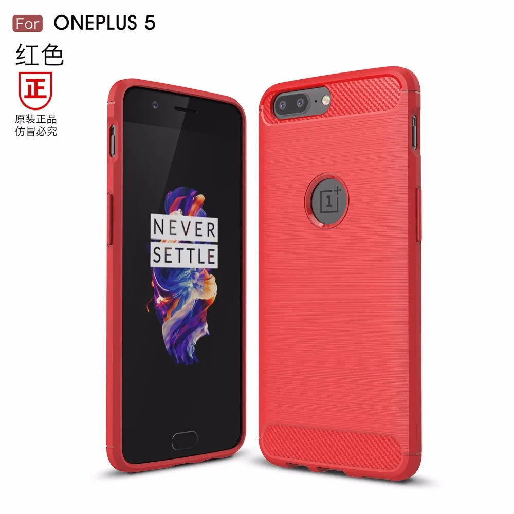Top Quality Carbon Fiber TPU Drawing Material Phone Cases For Oneplus 5/oneplus five/1+5 Shockproof Case Cover Capa Fundas |