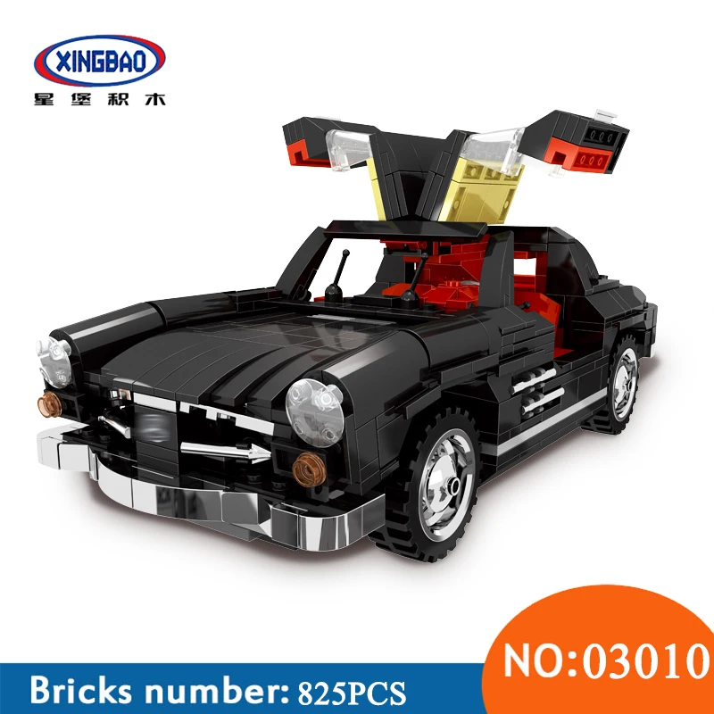 

XingBao 03010 825Pcs Creative MOC Technic Series The Photpong Car Set Education Building Blocks Bricks Toys For Children Gift