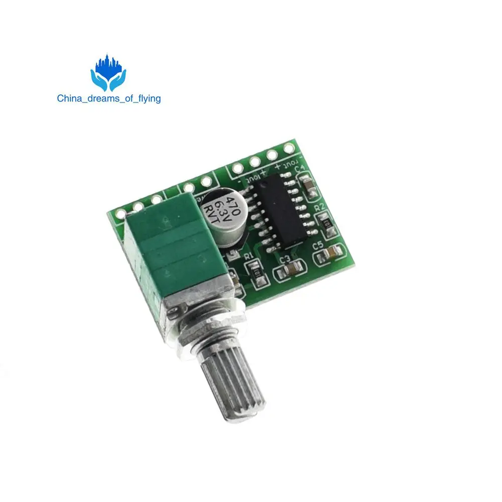 

TZT PAM8403 5V Power Audio Amplifier Board 2 Channel 3W W Volume Control / USB Power