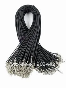 Бесплатная доставка: очень прочный резиновый шт./лот 2 мм черный цвет шнур для