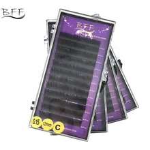 Бренд BFF 4 лотка 0,15 мм матовые ресницы высокого качества синтетическая норка, индивидуальное наращивание ресниц