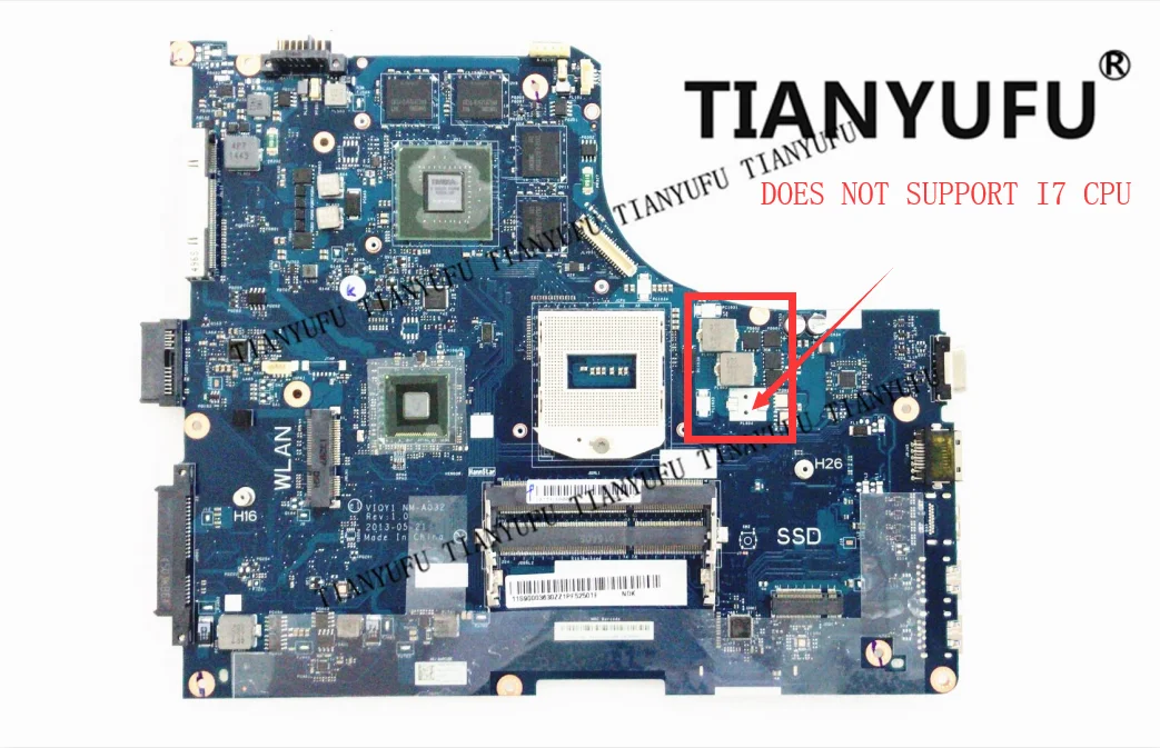 Y510P VIQY1 NM A032 REV: 1 0 материнская плата для ноутбука Lenovo GT750 протестированная 100%