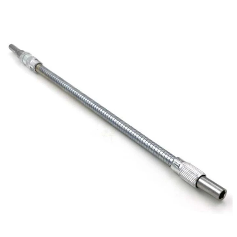Flexible Drill Drive Shaft Metal Rotary Tool Accessory 150/200/300/400mm Silver 