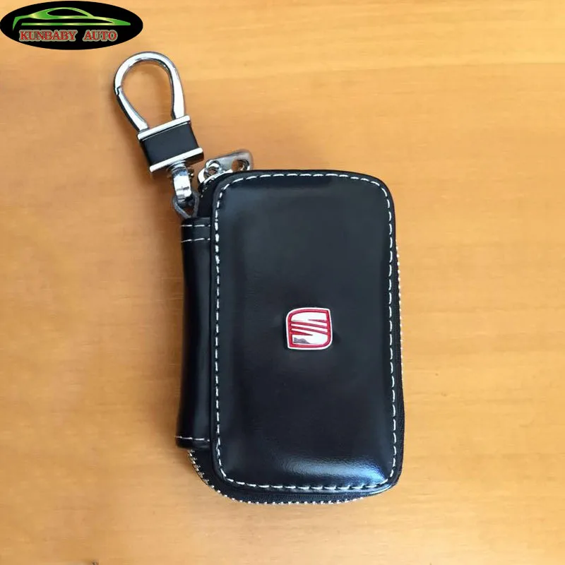 KUNBABY держатель для ключей из натуральной кожи автомобиля ключи для автомобиля кошелек на брелоке кольцо чехол сумка Обложка для стайлинговая, для сидения автомобиля