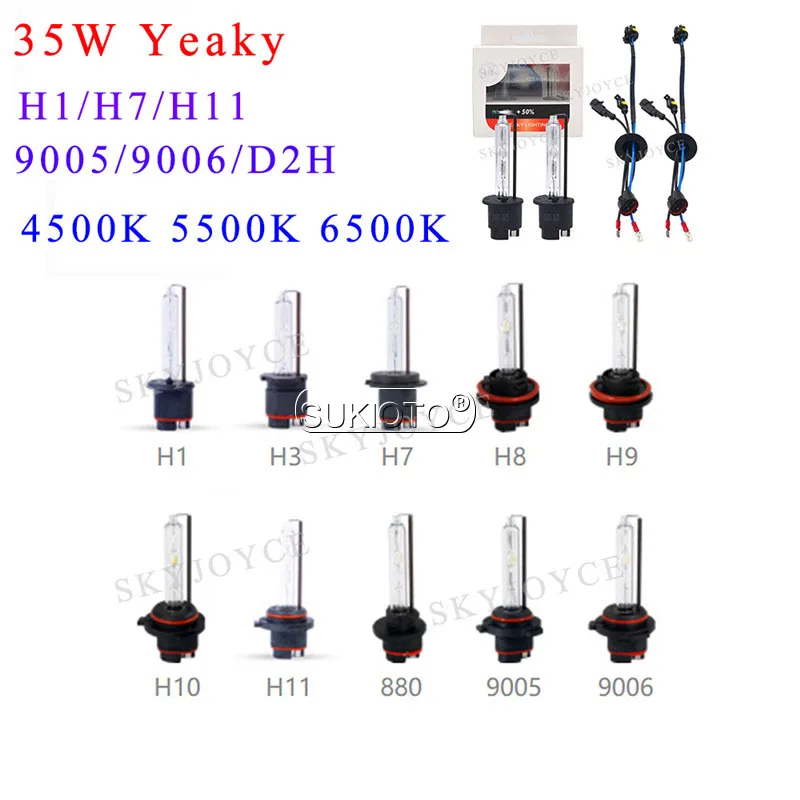 SUKIOTO 35W Yeaky HID Headlight Bulb Canbus Kit Xenon H1 H7 H11 HB3 HB4 D2H 4500K 5500K 6500K Car Light 35W Canbus Ballast Kit (12)