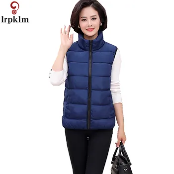 

Chaquetas Invierno Mujer Middle-aged Elderly Down Cotton Vest Large Size Mother Clothing Chalecos Para Mujer 2018 New LZ822
