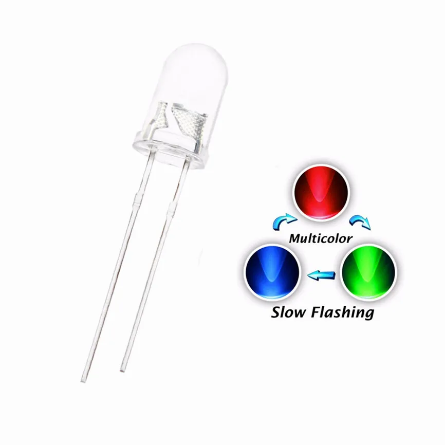 10 x Red 10mm LED Water Clear 3000mcd 30°