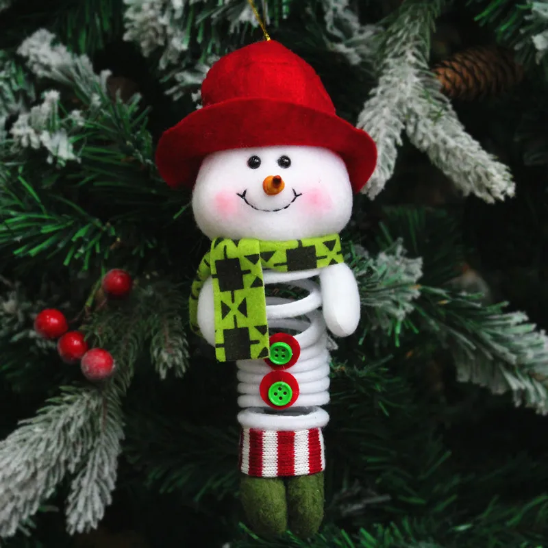 Новогодний Рождественский Санта-Клаус Снеговик Reineer Весенняя Подвеска для ног украшения для рождественской елки украшения рождественские игрушки