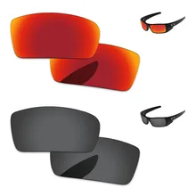 Черный и огненный красный 2 пары Поляризованные Сменные линзы для Gascan, солнцезащитные очки Рамка UVA и UVB Защита