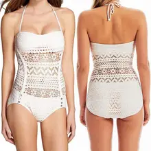 Sexy Hollow Lingerie Hot 2015 New Women Swimwear High waisted bathing suits swimsuit Bechwear Bikini