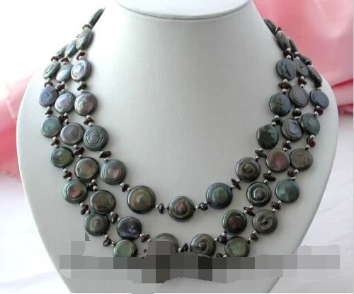 

00011 white round Freshwater pearl necklace 925silver