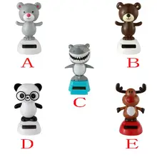 На солнечной энергии танцы качающийся анимированный поплавок Танцующая Игрушка Декор автомобиля Хэллоуин 11 Aug